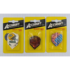 Accudart Dimplex Flights Assorted Lot of 3